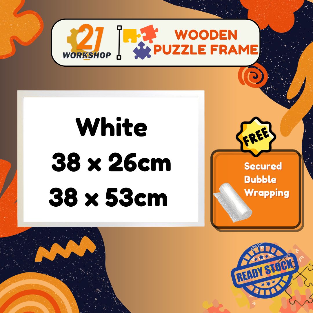 38CM x 26CM / 38CM x 53CM Puzzle Frame Solid Wooden Puzzle Frame 1000pcs Jigsaw Puzzle / Photo Frame Wall / Mini Puzzle